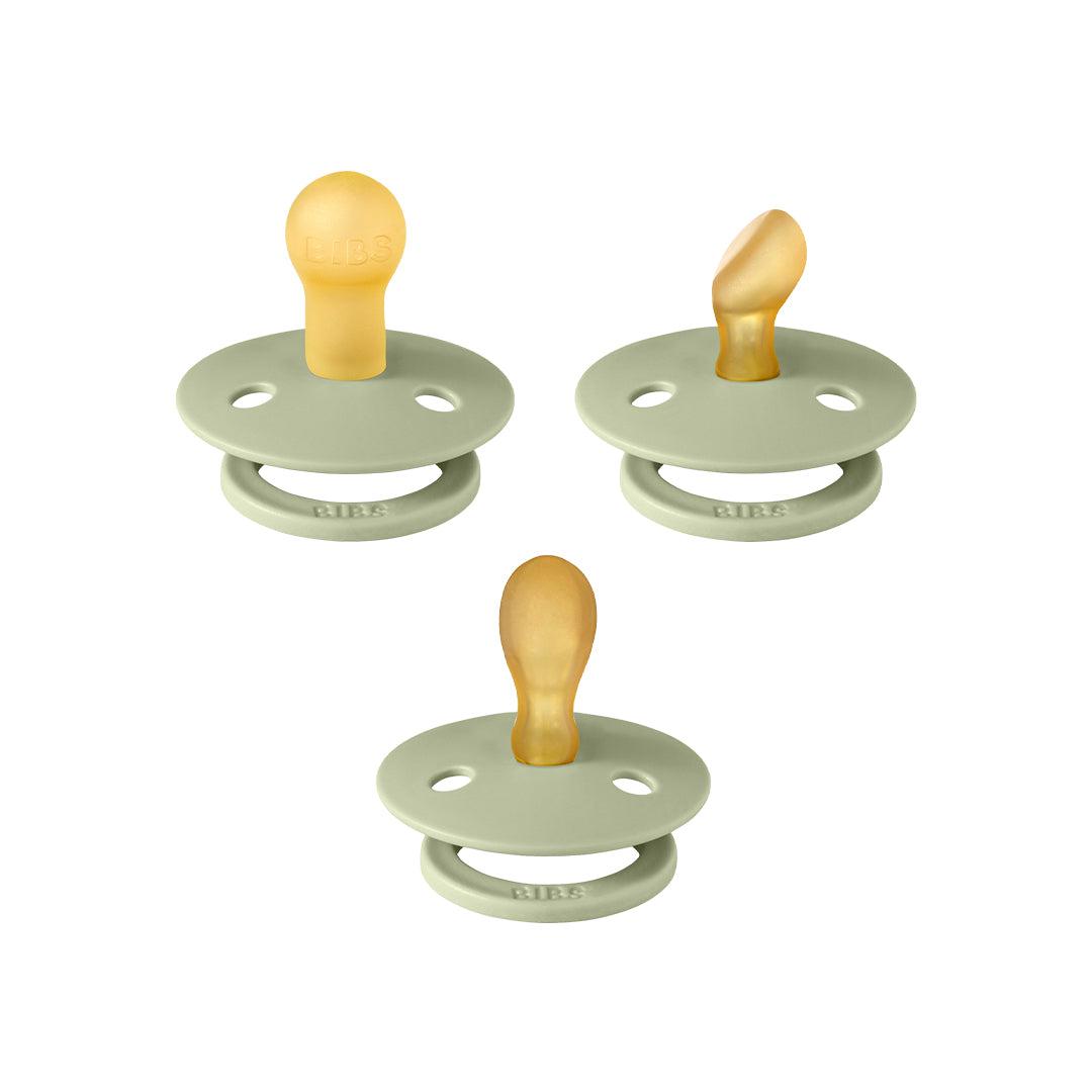 BIBS Try-It Colour Pacifiers - 3 Pack - Sage