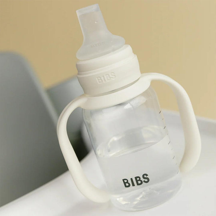 BIBS World Baby Sippy Bottle Spout Silicone 1 Pack 150ml - Ivory-Baby Bottles-Ivory-150ml | Natural Baby Shower