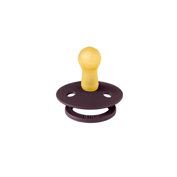 BIBS World Latex Pacifier Colour Holiday Bow 2 Pack - Ivory/Plum-Pacifiers-Ivory/Plum-Size 1 | Natural Baby Shower