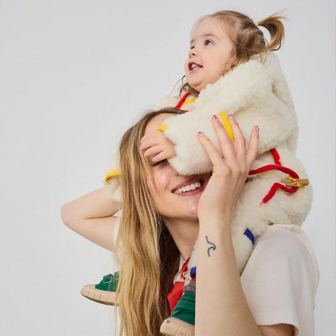 Binibamba BOBO X BINI Merino Snugglesuit - Milk-Snugglesuits-Milk-0-6m | Natural Baby Shower