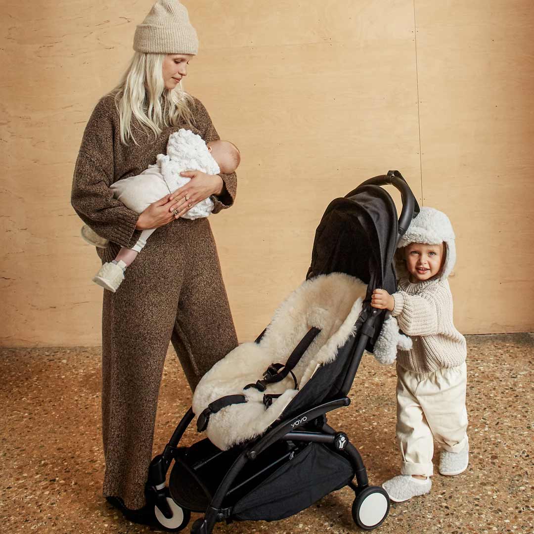 Buggy Snuggler Binibamba Sheepskin Snuggler Natural Baby Shower