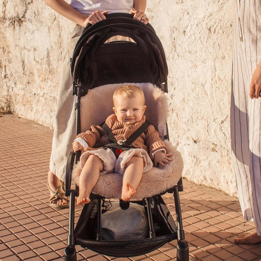 BINIBAMBA Merino Sheepskin Snuggler Rose - Main Image