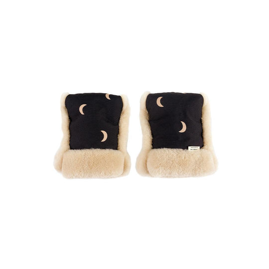 Binibamba X Organic Zoo Sheepskin Buggy Mittens - Midnight Moon-Gloves + Mittens- | Natural Baby Shower