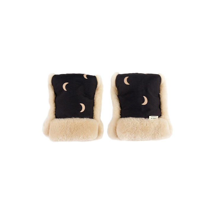 Binibamba X Organic Zoo Sheepskin Buggy Mittens - Midnight Moon-Gloves + Mittens- | Natural Baby Shower