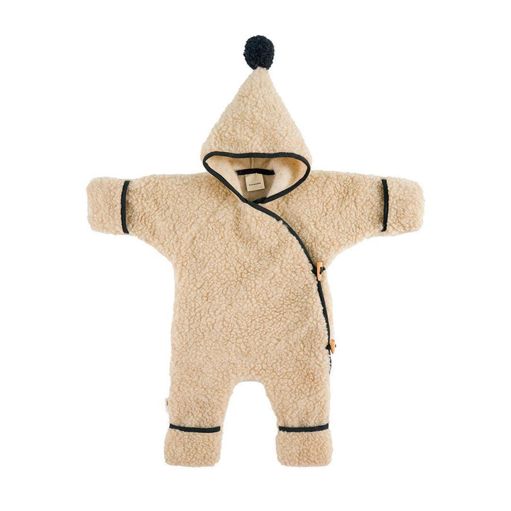 Binibamba X Organic Zoo Merino Snugglesuit - Peanut-Pramsuits-0-6m- | Natural Baby Shower