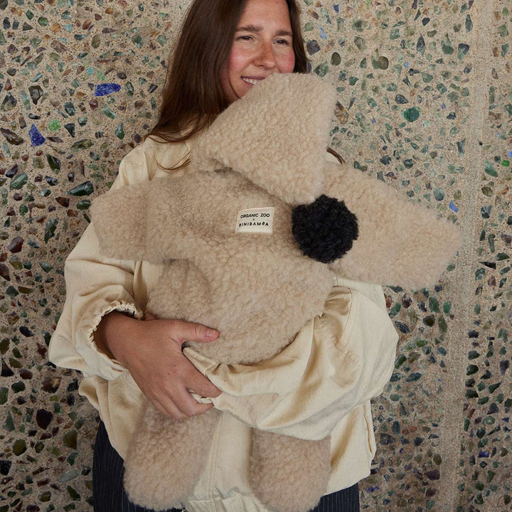 Binibamba X Organic Zoo Merino Snugglesuit - Peanut-Pramsuits-0-6m- | Natural Baby Shower