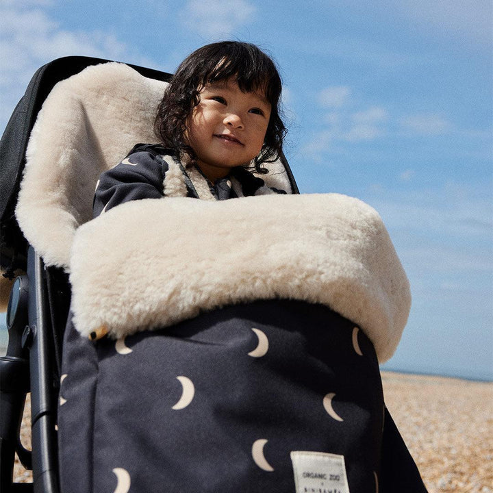 Binibamba X Organic Zoo Puffmuff - Midnight Moon-Footmuffs- | Natural Baby Shower