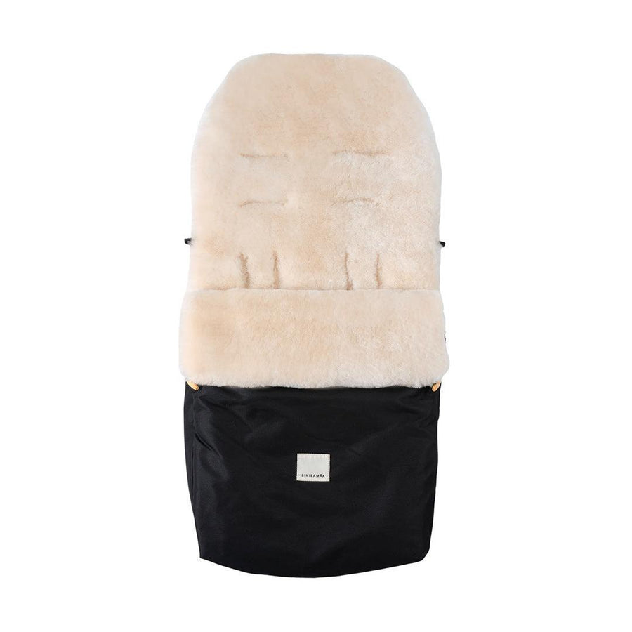 Binibamba Puffmuff Fixed Harness - Milk + Noir-Footmuffs-Milk + Noir-One Size | Natural Baby Shower