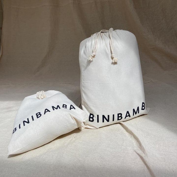 BINIBAMBA Coated Sheepskin Buggy Mittens - Noir + Moon-Hand Warmers-Noir + Moon- | Natural Baby Shower