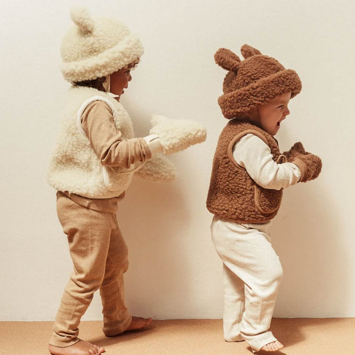 BINIBAMBA Baby Merino Mittens - Milk-Gloves + Mittens-Milk-0-12m | Natural Baby Shower