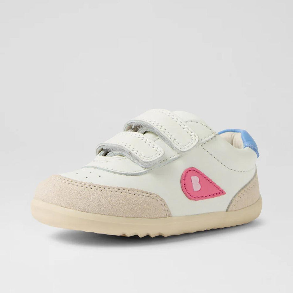 Bobux I-Walk Champ - Chalk-White-Pink Lemonade-Shoes-Chalk-White-Pink Lemonade-23 EU (6 UK) | Natural Baby Shower