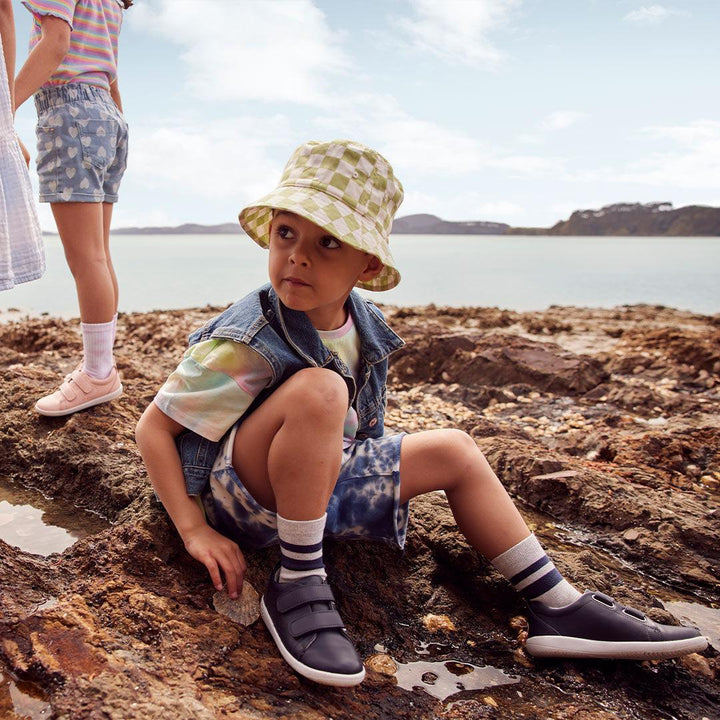 Bobux Step Up Grass Court - Navy-Trainers-Navy-19 | Natural Baby Shower