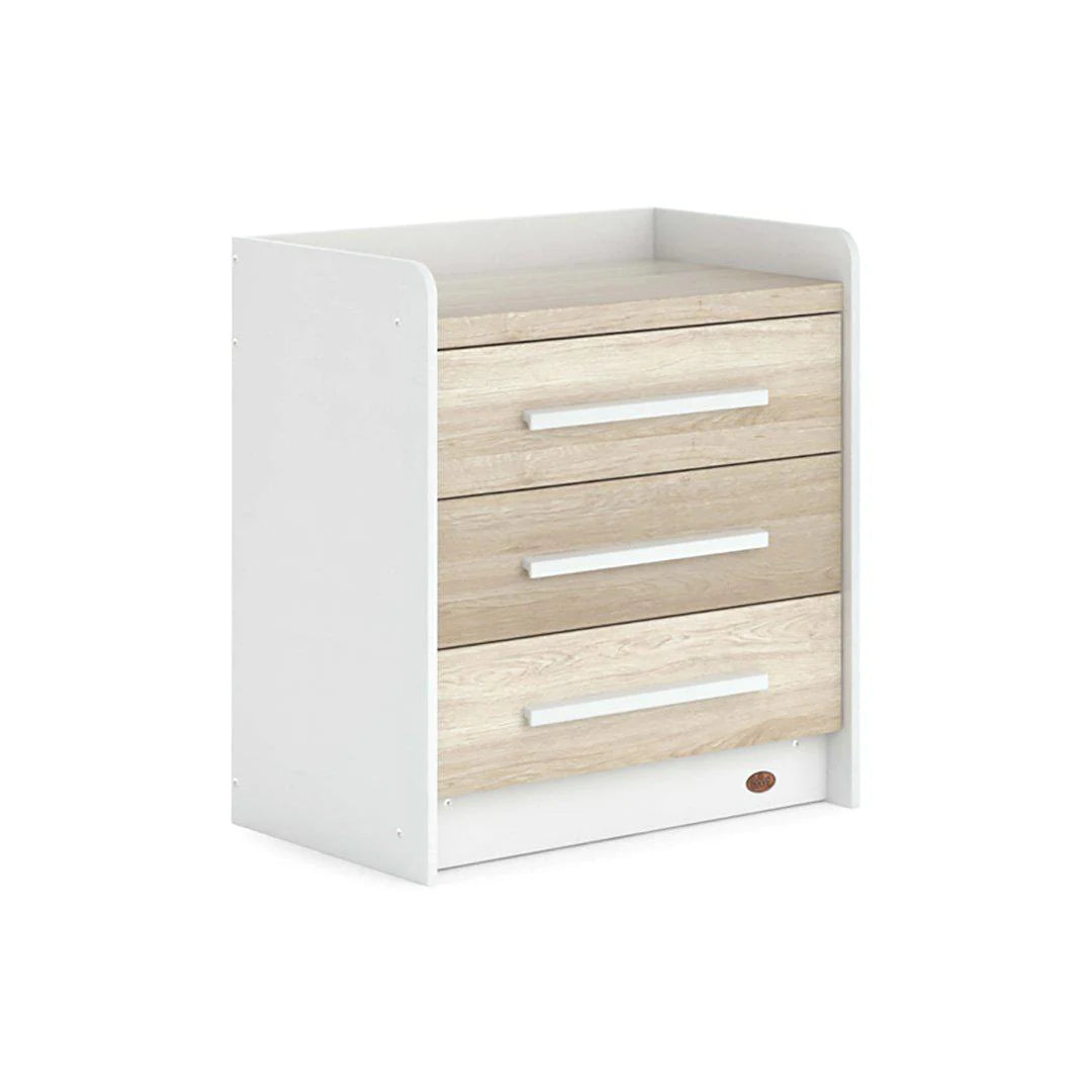 boori-neat-3-drawer-chest-white-oak | Natural Baby Shower