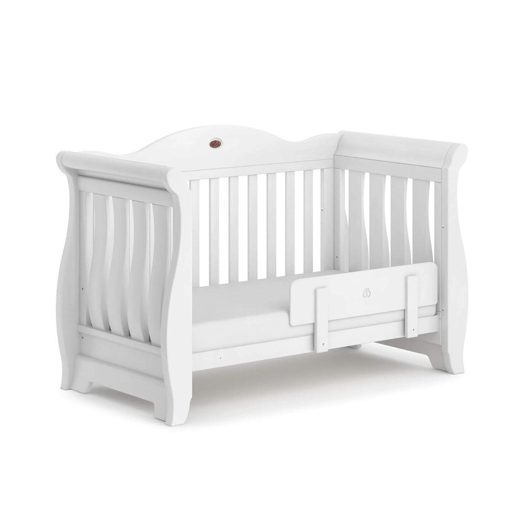 Boori Sleigh Royale Cot Bed - White-Cot Beds-No Mattress- | Natural Baby Shower