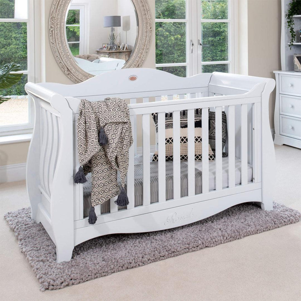 Boori Sleigh Royale 2 Piece Nursery Set 2023 - White-Nursery Sets-White-No Mattress | Natural Baby Shower