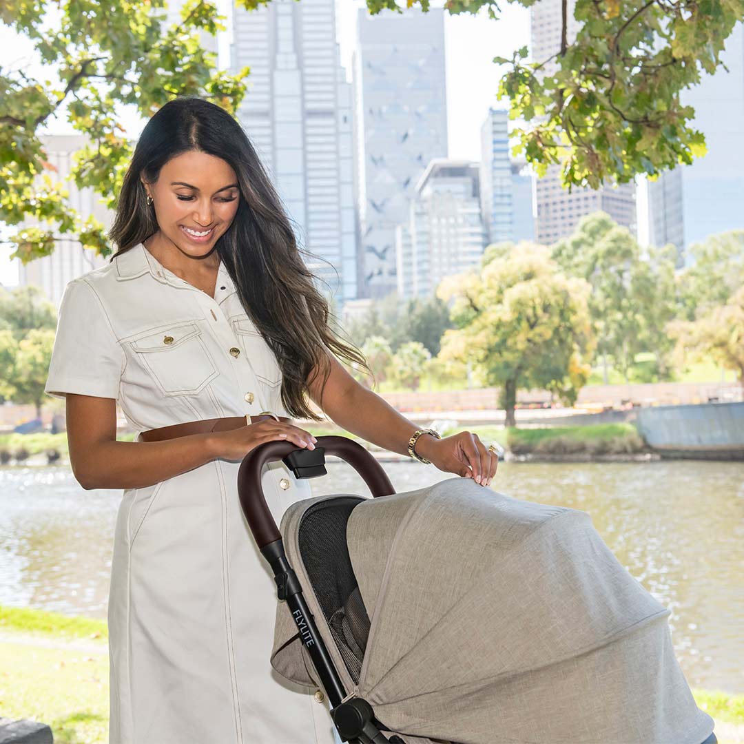 Britax Römer FLYLITE Compact Stroller - Teak-Strollers-Teak- | Natural Baby Shower