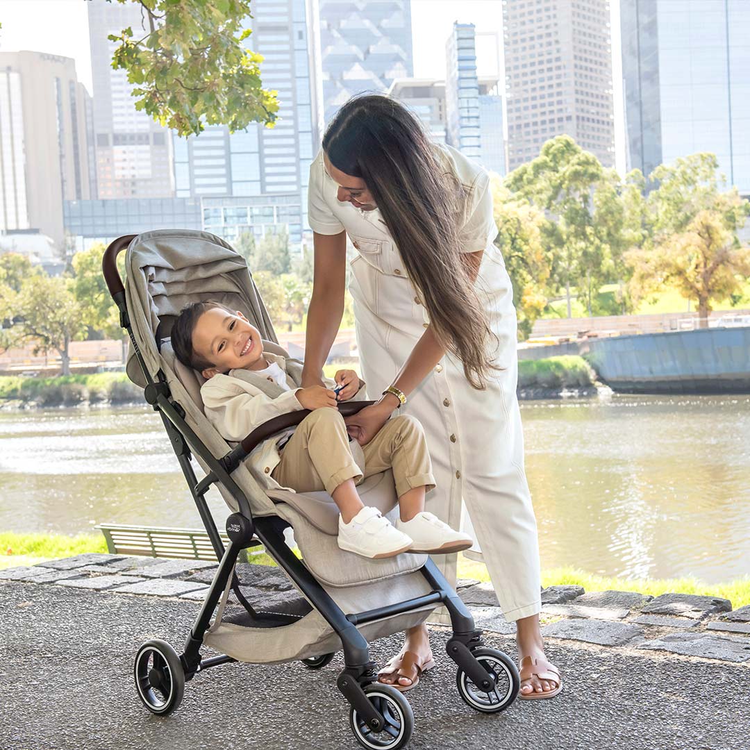 Britax Römer FLYLITE Compact Stroller - Teak-Strollers-Teak- | Natural Baby Shower