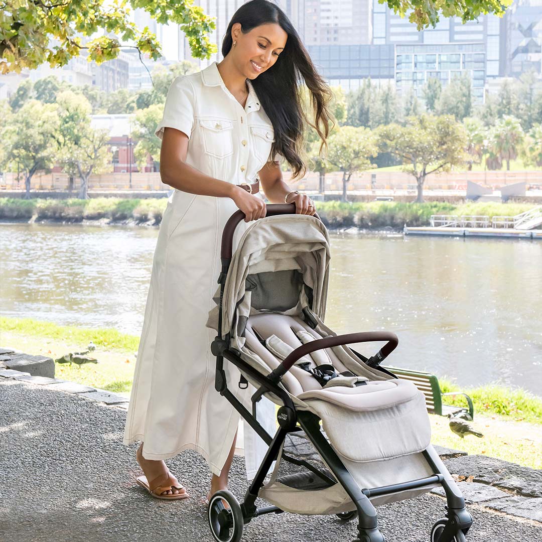 Britax Römer FLYLITE Compact Stroller - Teak-Strollers-Teak- | Natural Baby Shower
