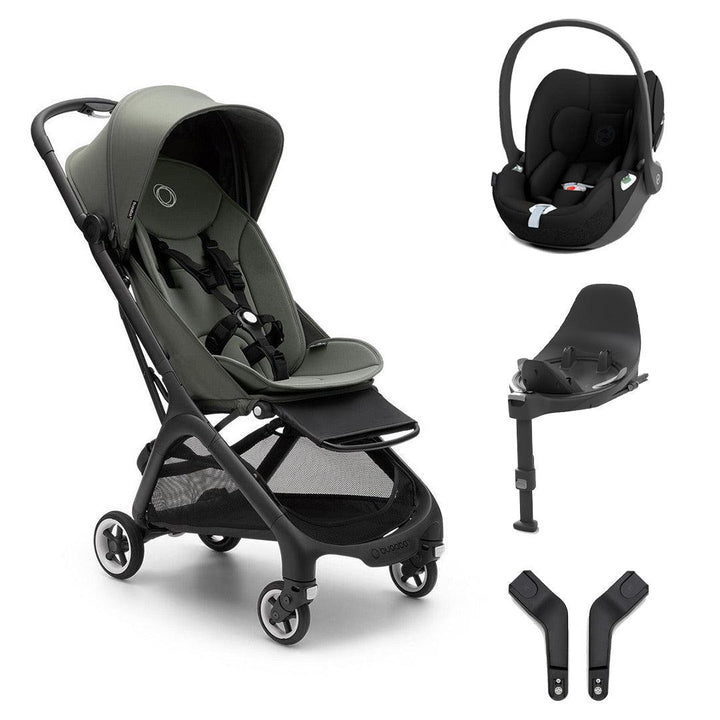 Bugaboo Butterfly + Cloud T Bundle - Forest Green-Travel Systems-Base T- | Natural Baby Shower