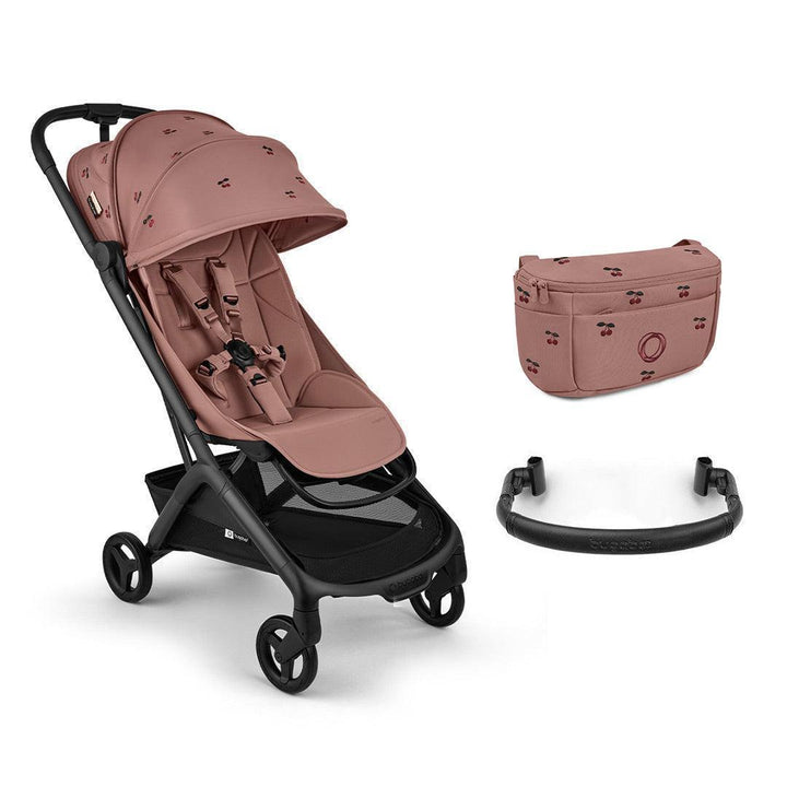 Bugaboo x Konges Sløjd Butterfly 2 Complete Compact Stroller - Dusty Pink-Strollers-Dusty Pink-Without Bumper Bar | Natural Baby Shower