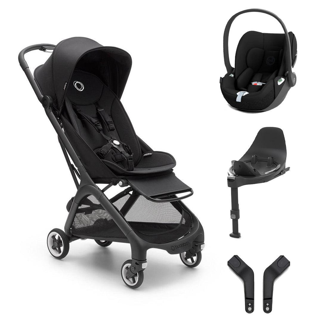 Bugaboo Butterfly + Cloud T Bundle - Midnight Black-Travel Systems-Base T- | Natural Baby Shower
