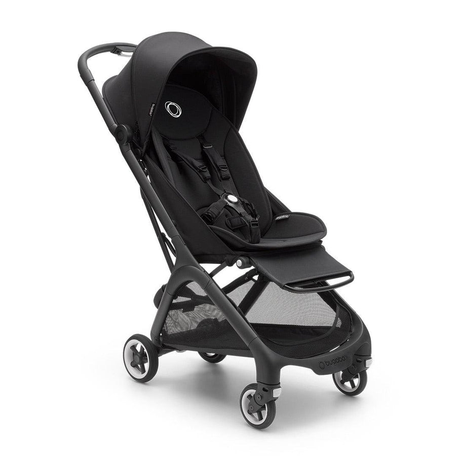 Outlet - Bugaboo Butterfly Pushchair - Black/Midnight Black-Strollers-No Bumper Bar- | Natural Baby Shower