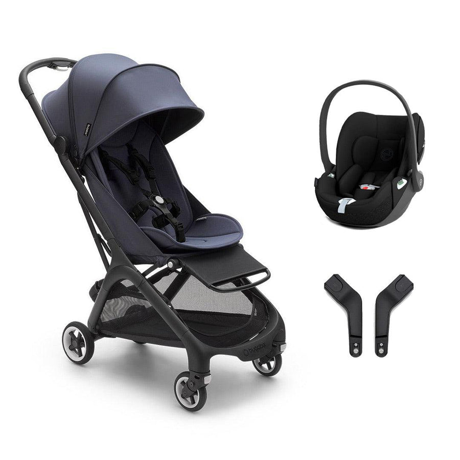 Bugaboo Butterfly + Cloud T Bundle - Stormy Blue-Travel Systems-No Base- | Natural Baby Shower