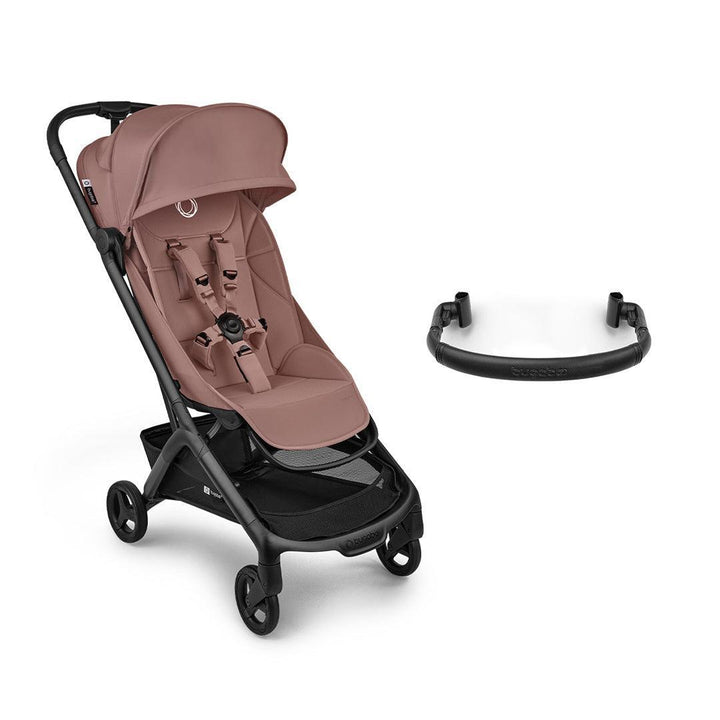 Bugaboo Butterfly 2 Complete Compact Stroller - Dusky Pink-Strollers-Dusky Pink-With Bumper Bar | Natural Baby Shower