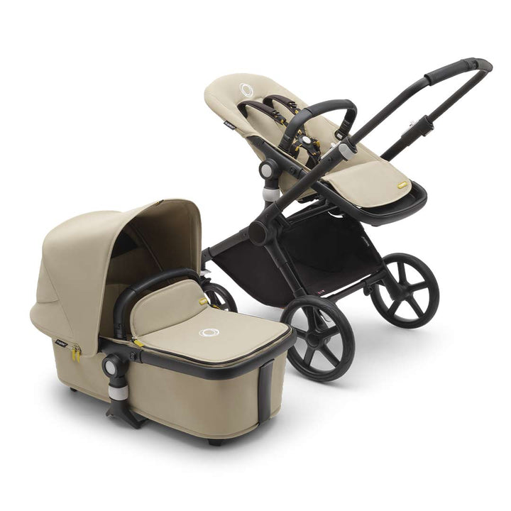 Bugaboo Fox Cub Complete Pushchair + Turtle Travel System - Desert Beige-Travel Systems-Desert Beige-No Base | Natural Baby Shower