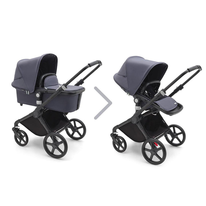 Bugaboo Fox Cub Complete Pushchair + Maxi Cosi 360 Travel System - Stormy Blue-Travel Systems-Stormy Blue-FamilyFix 360 Pro Base | Natural Baby Shower