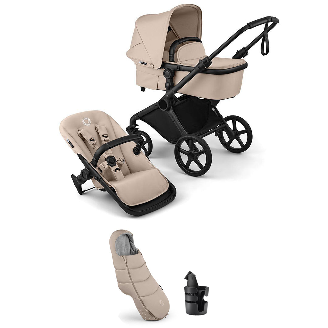 Bugaboo Cub Essential Stroller Bundle-Strollers-Desert Taupe- | Natural Baby Shower