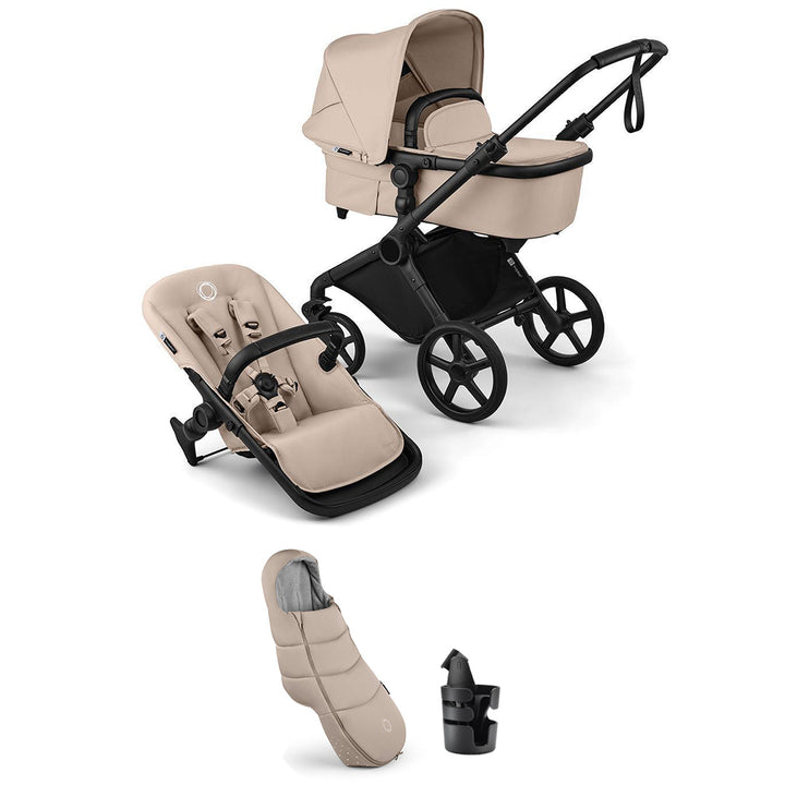 Bugaboo Cub Essential Stroller Bundle-Strollers-Desert Taupe- | Natural Baby Shower