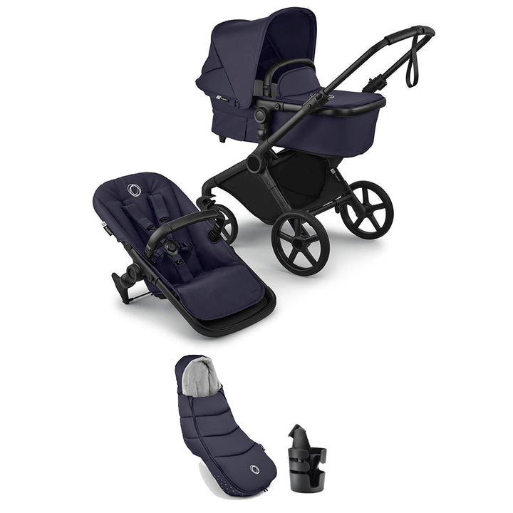 Bugaboo Cub Essential Stroller Bundle-Strollers-Deep Indigo- | Natural Baby Shower
