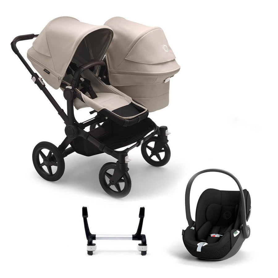 Bugaboo Donkey 5 Complete Duo Pushchair + Cloud T Travel System - Desert Taupe-Travel Systems-No Base- | Natural Baby Shower
