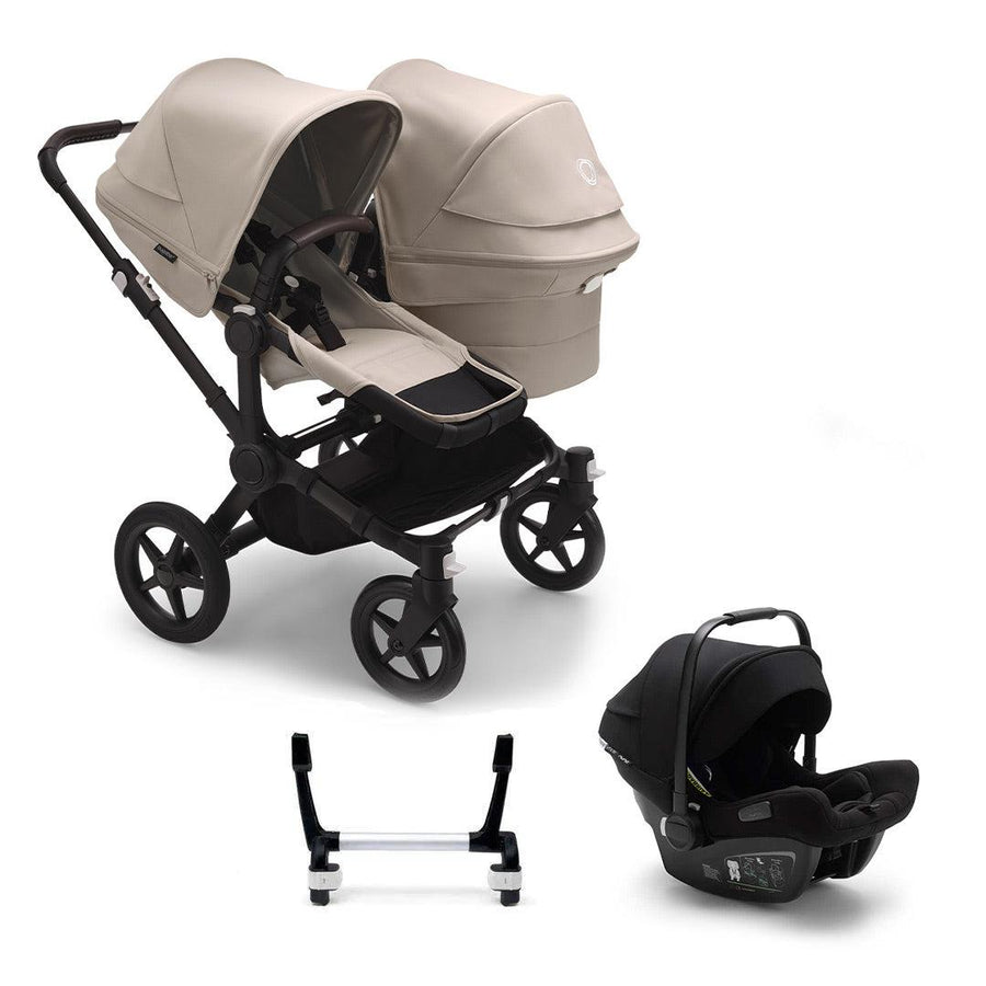 Bugaboo Donkey 5 Complete Duo Pushchair + Turtle Air Travel System - Desert Taupe-Travel Systems-No Base- | Natural Baby Shower