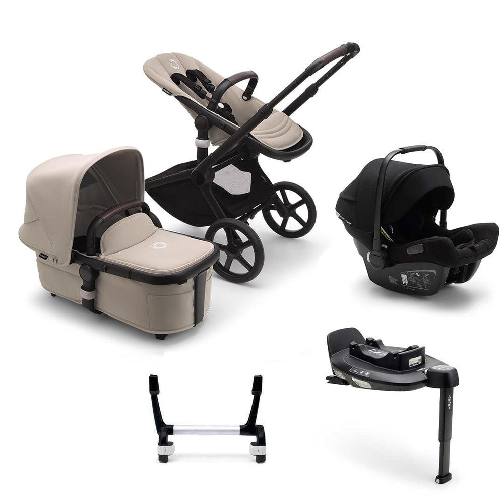 Bugaboo Donkey 5 Complete Mono Pushchair + Turtle Air Travel System - Desert Taupe-Travel Systems-1x Base- | Natural Baby Shower