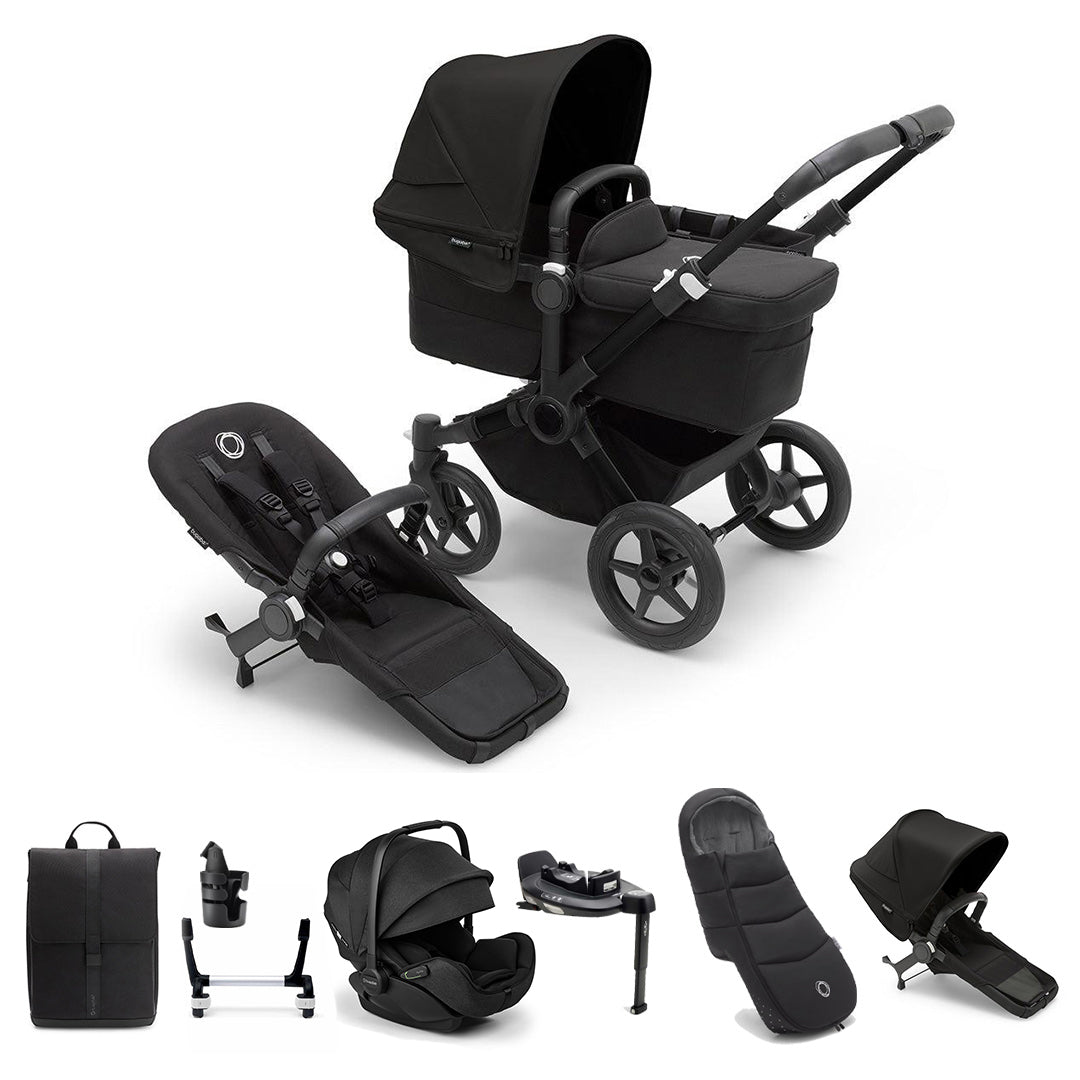 Bugaboo Donkey 5 Duo Ultimate Newborn Bundle-Travel Systems-Desert Taupe- | Natural Baby Shower