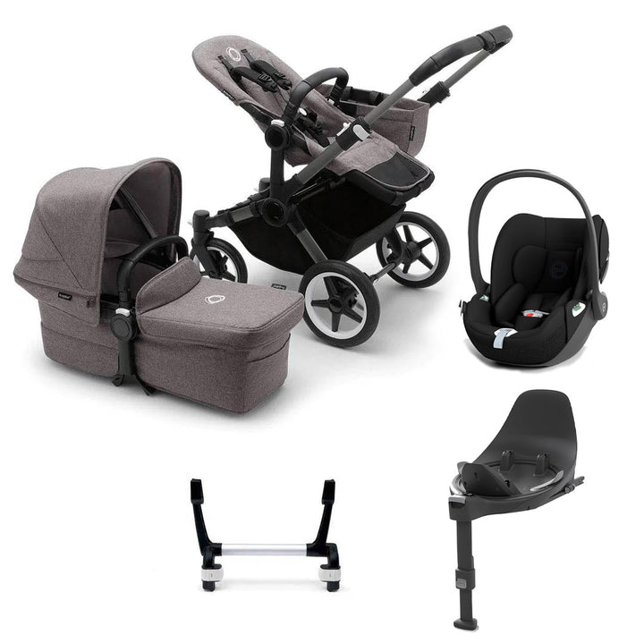 Bugaboo Donkey 5 Mono Cloud T Travel System - Grey Melange-Travel Systems-1x Base- | Natural Baby Shower