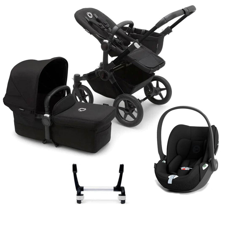 Bugaboo Donkey 5 Mono Cloud T Travel System - Midnight Black-Travel Systems-No Base- | Natural Baby Shower