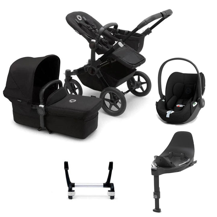 Bugaboo Donkey 5 Mono Cloud T Travel System - Midnight Black-Travel Systems-1x Base- | Natural Baby Shower