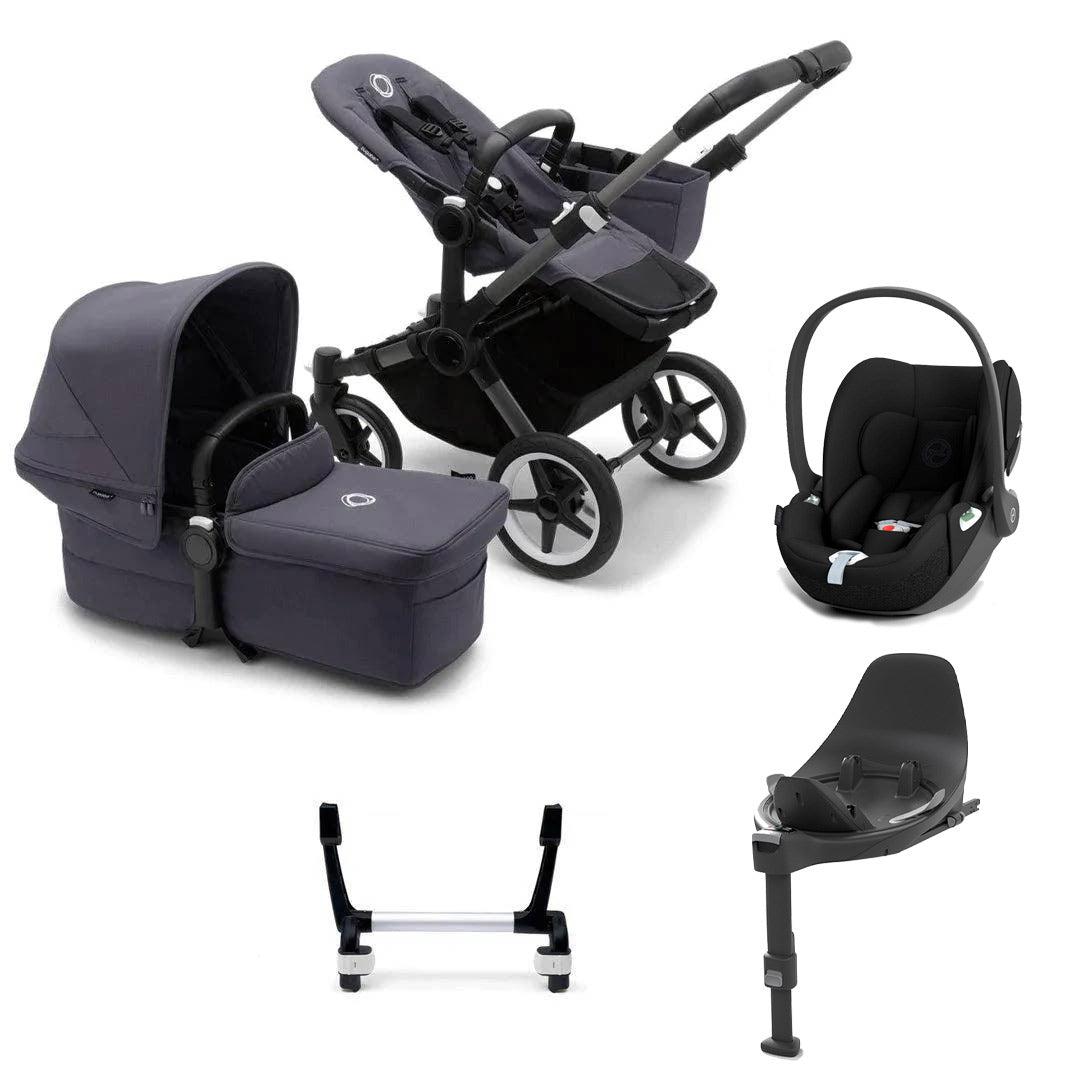 Bugaboo Donkey 5 Mono Cloud T Travel System - Stormy Blue-Travel Systems-1x Base- | Natural Baby Shower