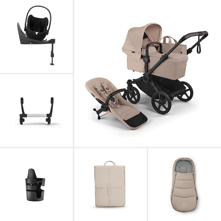Bugaboo Donkey 6 Single Ultimate Cloud T Newborn Bundle-Travel Systems-Desert Taupe- | Natural Baby Shower
