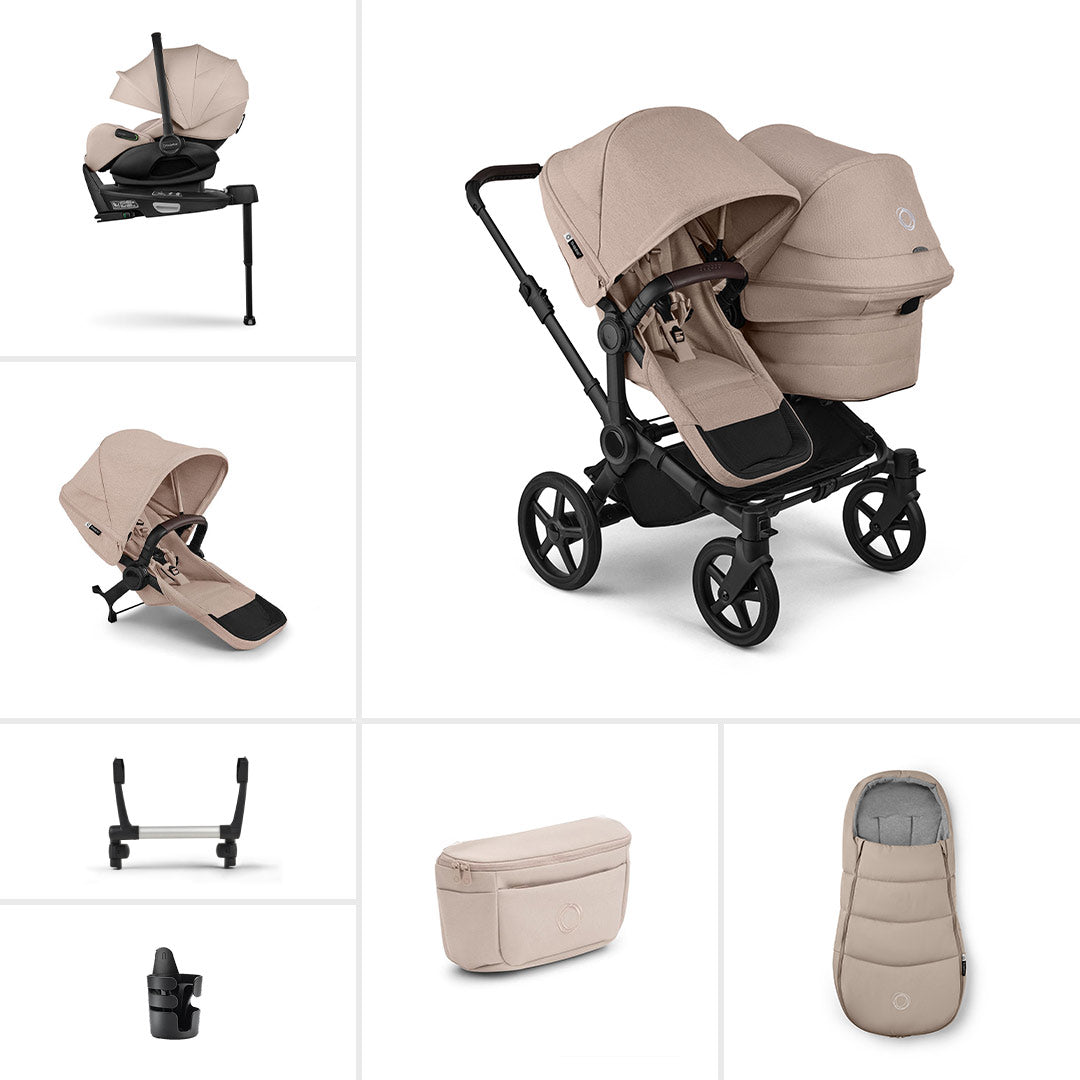 bugaboo donkey deals Bugaboo Donkey 6 Double Ultimate Newborn Bundle
