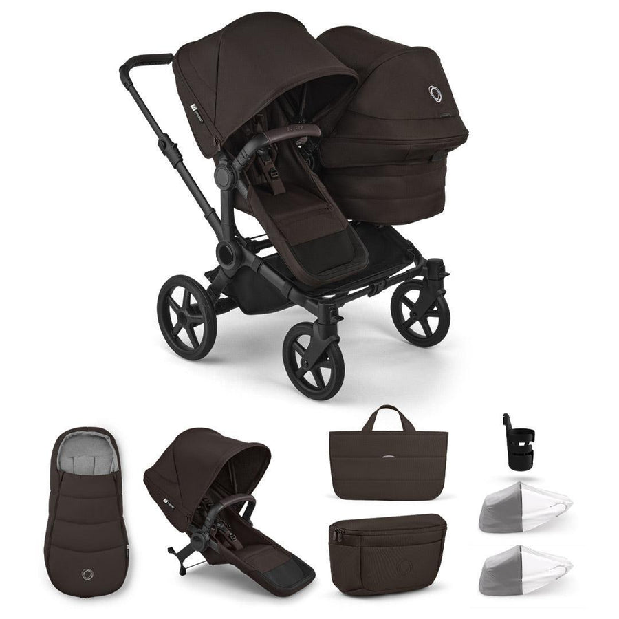 Bugaboo Donkey 6 Double Essential Stroller Bundle-Stroller Bundles-Desert Taupe- | Natural Baby Shower