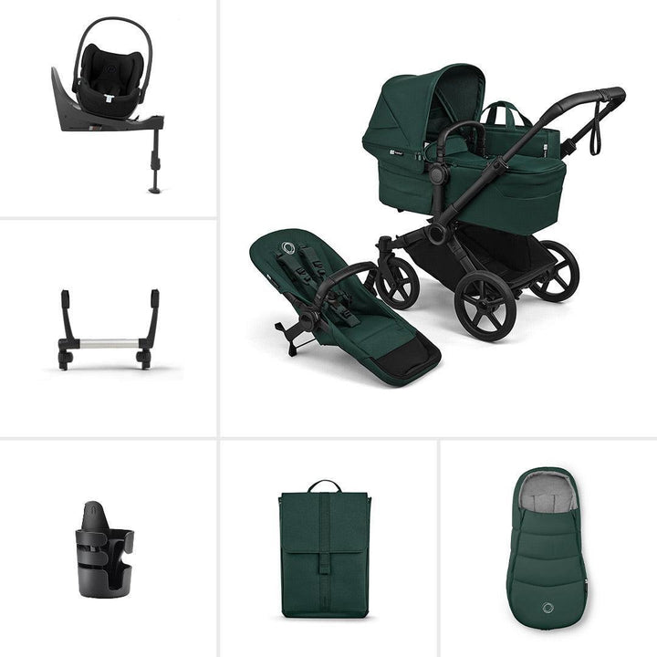 Bugaboo Donkey 6 Single Ultimate Cloud T Newborn Bundle-Travel Systems-Fern Green- | Natural Baby Shower