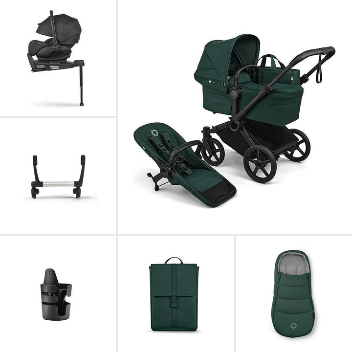 Bugaboo Donkey 6 Single Ultimate Newborn Bundle-Travel Systems-Fern Green- | Natural Baby Shower