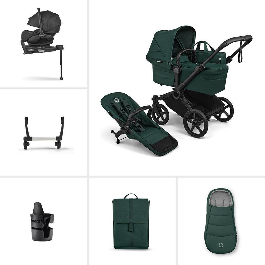 Bugaboo Donkey 6 Single Ultimate Newborn Bundle-Travel Systems-Fern Green- | Natural Baby Shower