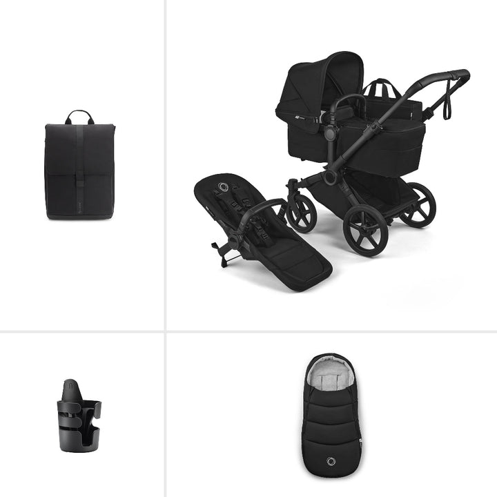 Bugaboo Donkey 6 Single Essential Stroller Bundle-Stroller Bundles-Heritage Black- | Natural Baby Shower