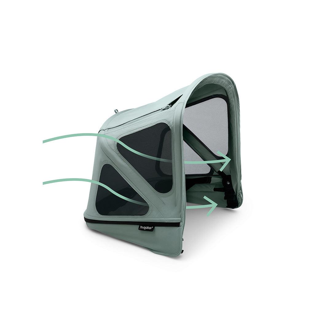 Bugaboo Donkey Breezy Sun Canopy Pine Green Pushchairs Strollers