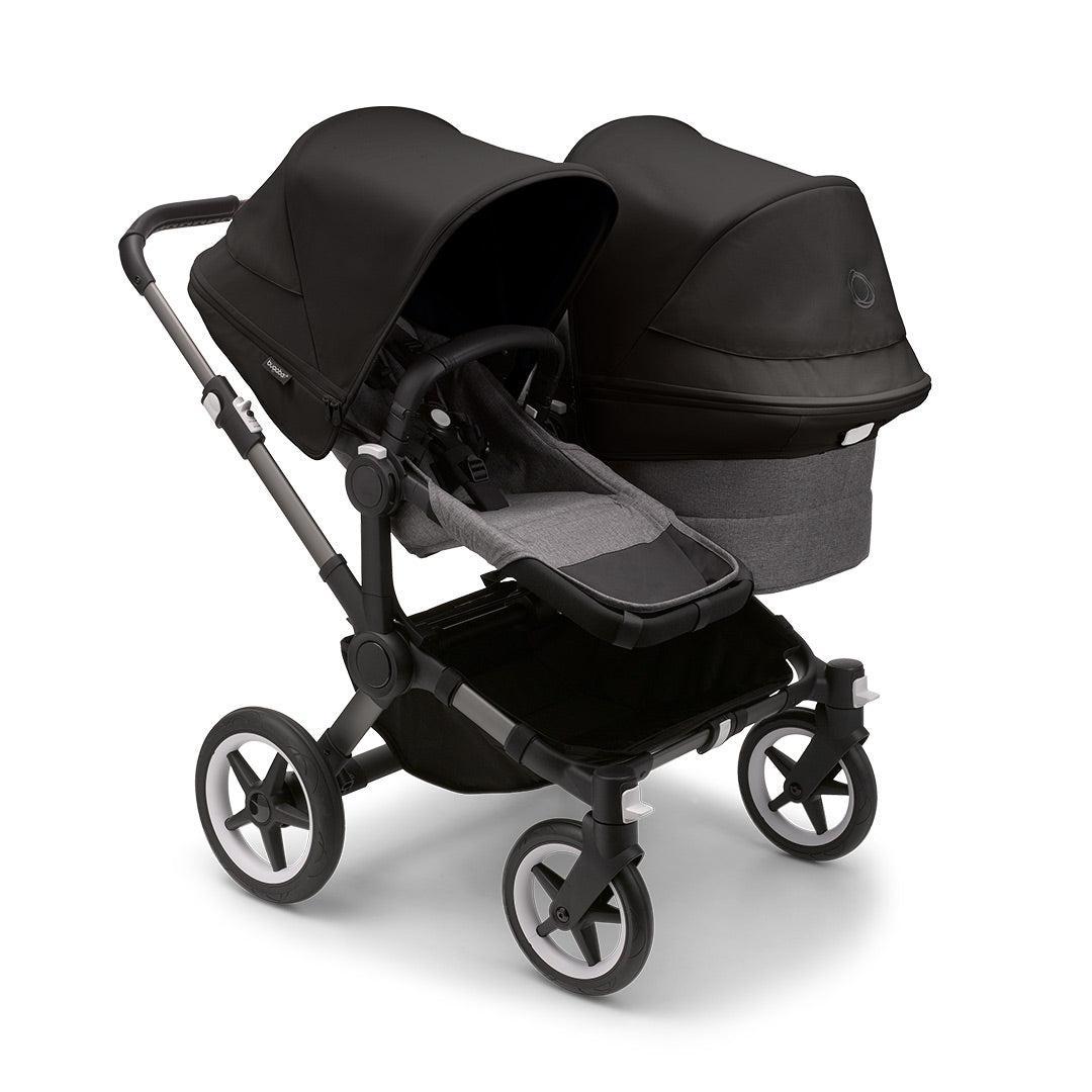 Bugaboo Donkey 5 Duo Pushchair-Strollers-Graphite/Grey Melange/Midnight Black- | Natural Baby Shower